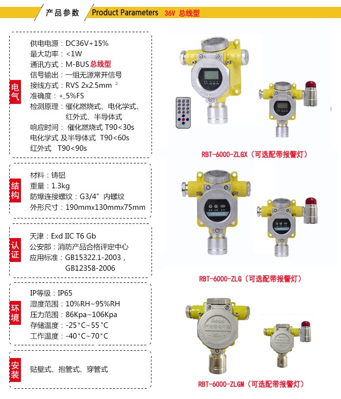 双乙烯酮气体监测报警器(图1) 气体探测器参数