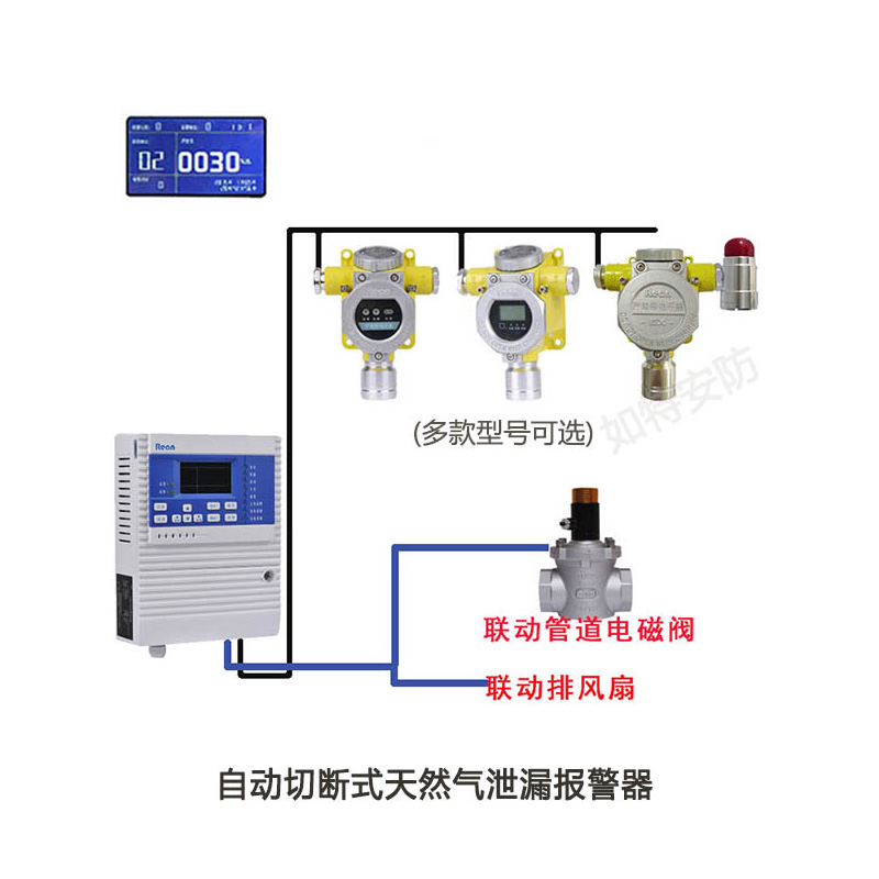 天然气气体报警仪可联动电磁阀
