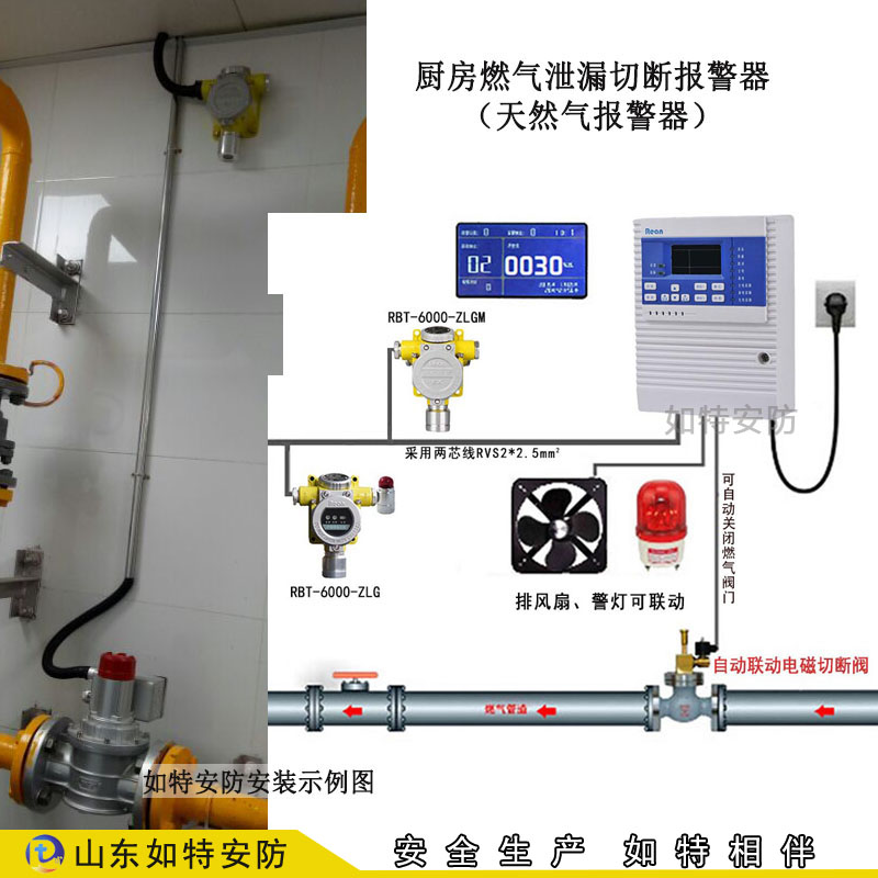 天然气气体报警仪可联动电磁阀(图2)